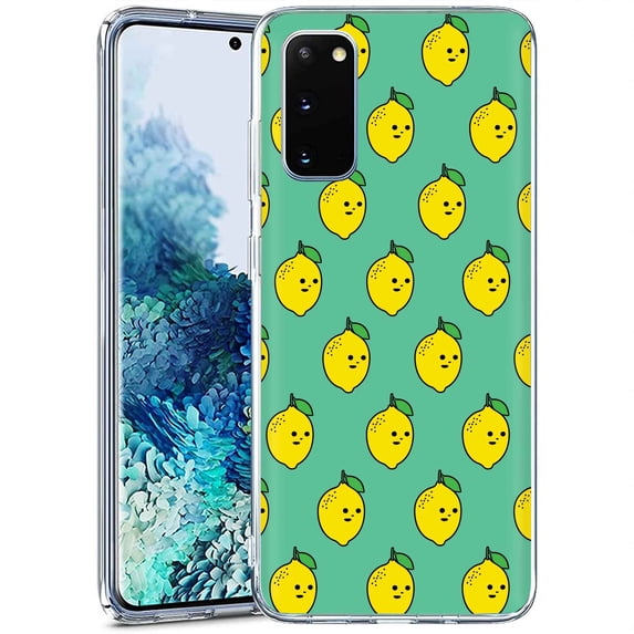 TalkingCase Slim Phone Case Compatible for Samsung Galaxy S20 FE 4G/5G,(Not S20),Lemon MaMa Green Print,Lightweight,Flexible,Soft, USA