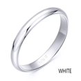 thumbnail image 2 of 18K gold rose white party jewelry lovers couple rings female male Smooth ring Tail ring  Lettering free Supportdrop shipping, 2 of 2