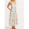thumbnail image 5 of Women's Summer Floral Tiered Maxi Cami Dress with Smocked Backless Tie Details 100% Polyester Lightweight Everyday, 5 of 6