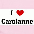 thumbnail image 2 of CafePress - I Love Carolanne Infant Bodysuit - Baby Light Bodysuit, Size Newborn - 24 Months, 2 of 4
