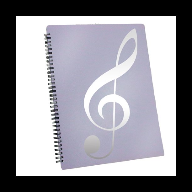 Carpeta de Partituras, Capacidad de 60 PáGinas, Carpeta/Soporte para Partituras, Se Adapta Al TamañO de Carta A4, Escribible y Desmontable (PúRpura)