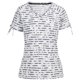 thumbnail image 1 of Trespass - Camiseta Fernie Estampado Ditsy para Mujer (Blanco, Negro), 1 of 3
