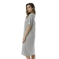 thumbnail image 2 of Just Love Short Sleeve Nightgown Sleep Dress for Women (Grey - I Heart Sleep, Large), 2 of 3