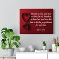 thumbnail image 5 of Scripture Walls 1 John 4:10 Herein is Love Bible Verse Canvas Christian Wall Art Ready to Hang Unframed, 5 of 9