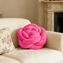 AuroraX Rose Shaped Throw Pillows for Bedroom,Pink Holiday Cute Plush Doll Cushion for,Chair Home Bedroom Valentines Day Decoration Birthday Gifts for Women Mom