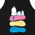 thumbnail image 3 of Peanuts - Summer Edition - Snoopy & Flip Flops - Men's Jersey Tank Top, 3 of 5
