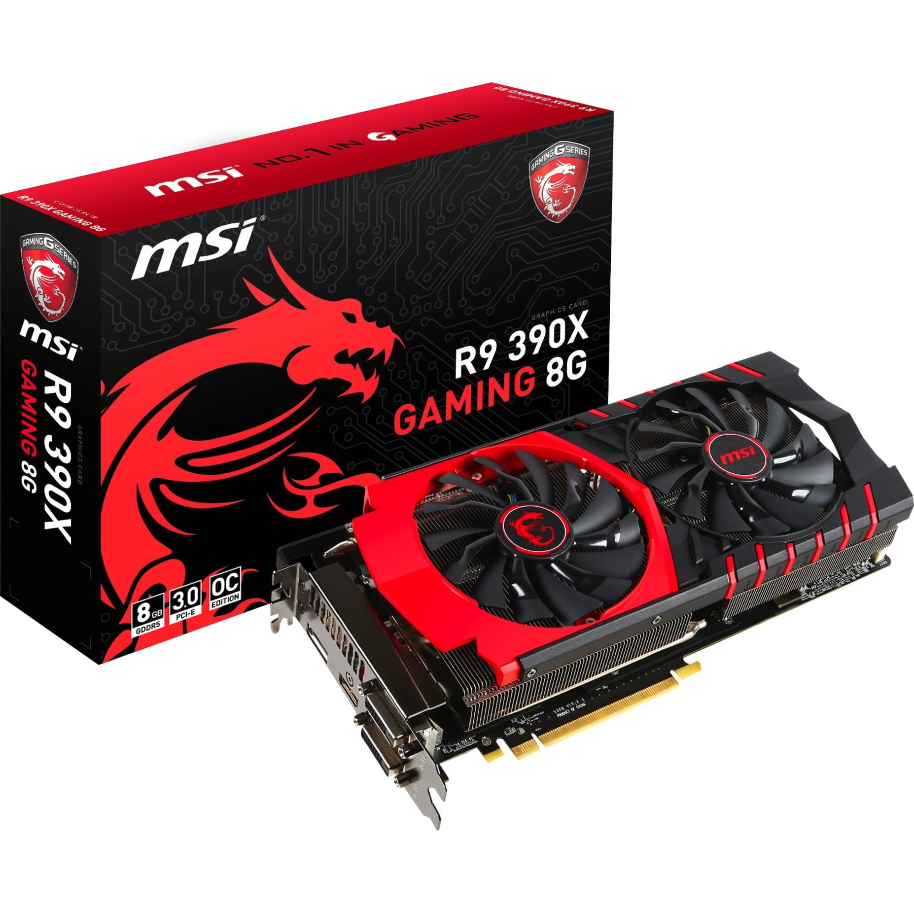 MSI AMD Radeon R9 390X Graphic Card, 8 GB GDDR5