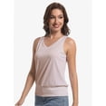 thumbnail image 3 of Women's Summer V Neck Tank Top Basic Sleeveless Casual Fit Shirts, 3 of 6