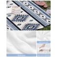 thumbnail image 6 of Blue Boho Beach Towels Oversized Super Absorbent, Southwestern Ethnic Aztec Retro Geometric Lightweight Bath Towel Quick Dry Sets For Bathroom/Pool/Rv Camping/Beach Play/Gym Room/Picnic 23"x47", 6 of 8