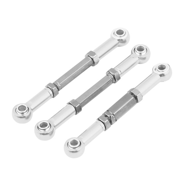 Varillas de varillaje de dirección delantera de aleación de aluminio para coche RC FS 53633/51805/51806 1/10 (plata)