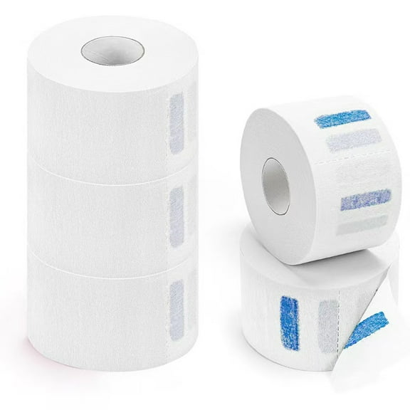 RUISINERY 5 Rolls Disposables Barber Paper Neck Strips,Professional Stretchy Paper Neck Band Protector Barber Accessories Gifts