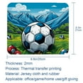 thumbnail image 6 of Football Soccer Mouse Pad, Personality Design Rubber Base for Office Decor for Laptop, Computers, 6 of 7