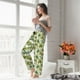 thumbnail image 5 of Balery Green Hawaii Palms Pantalones de pijama para mujer, pijamas ultraligeros, pantalones de estar por casa-Small, 5 of 6