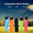 thumbnail image 3 of Zootealy 600mL Collapsible Water Bottle Foldable Water Bottle Silicone Lightweight Leak Proof BPA Free Bottle for Hiking Travel Outdoor Sports, 3 of 8