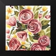 thumbnail image 2 of Popp, Grace 15x15 Black Modern Framed Museum Art Print Titled - Rouge Bouquet I, 2 of 5