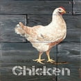 thumbnail image 2 of Gango Home Decor Country-Rustic Chicken & Cow by Cindy Jacobs (Ready to Hang); Two 12x12in Brown Framed Prints, 2 of 5