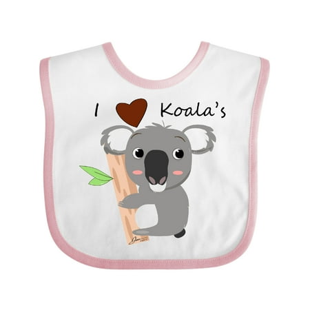 

Inktastic I Heart Koalas Gift Baby Boy or Baby Girl Bib