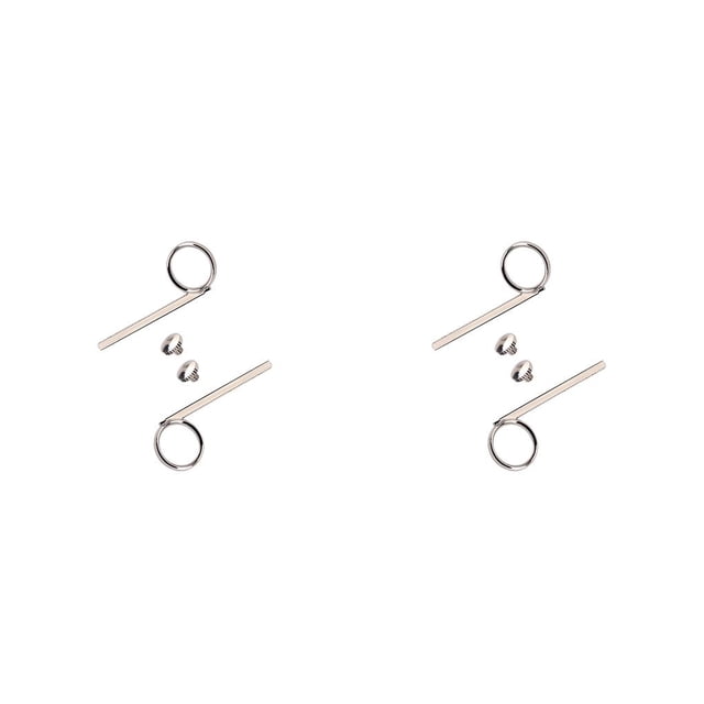 Greeniant Professional Metal Trumpet 3rd Valve Slide Hook Finger Tools Pull Pulling Tensile Ring Resistance Repairing Maintenance Strong 2piezas