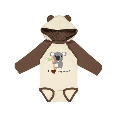 

Inktastic koala (i love my aunt) Gift Baby Boy or Baby Girl Long Sleeve Bodysuit