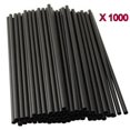 thumbnail image 1 of 1000Pcs Black Disposable Plastic Straws for Parties, Straight Drinking Bulk Tableware Supplies, 1 of 5