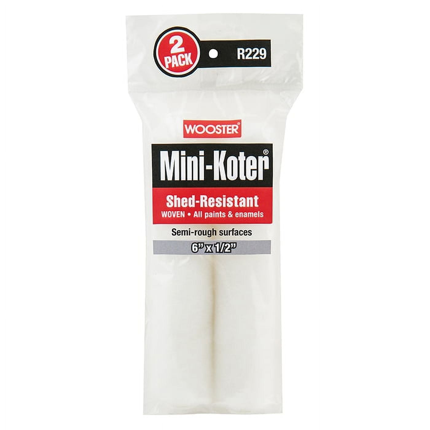 Wooster Brush R232 18” Epoxy Glide Roller Cover – 1/4” Nap, Pack Of 6