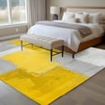 thumbnail image 4 of Abstract Graffiti Art Large Area Rugs 6x9 ft Yellow Grey Geometric Painting Texture Washable Rug Non Slip Indoor Carpet Absorbent Floor Mat for Living Room Bedroom Dining Room, 4 of 9