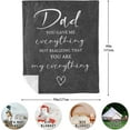 thumbnail image 6 of Gifts for Dad, Dad Gifts for Birthday, Birthday Gifts for Dad, Gifts for Dads Birthday, Gifts for Dad Who Have Everything, Dad Gifts from Daughter/Son, Best Dad Ever Gifts Blanket 50"x60", 6 of 6