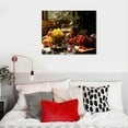 thumbnail image 4 of COMIO  Wine Wall Art Canvas Kitchen Wine Picture Prints Grape Barrel Painting Red Wine Glass Artwork Prints for Home Kitchen Dinning Room Bar Wine Cellar Decor, 4 of 4
