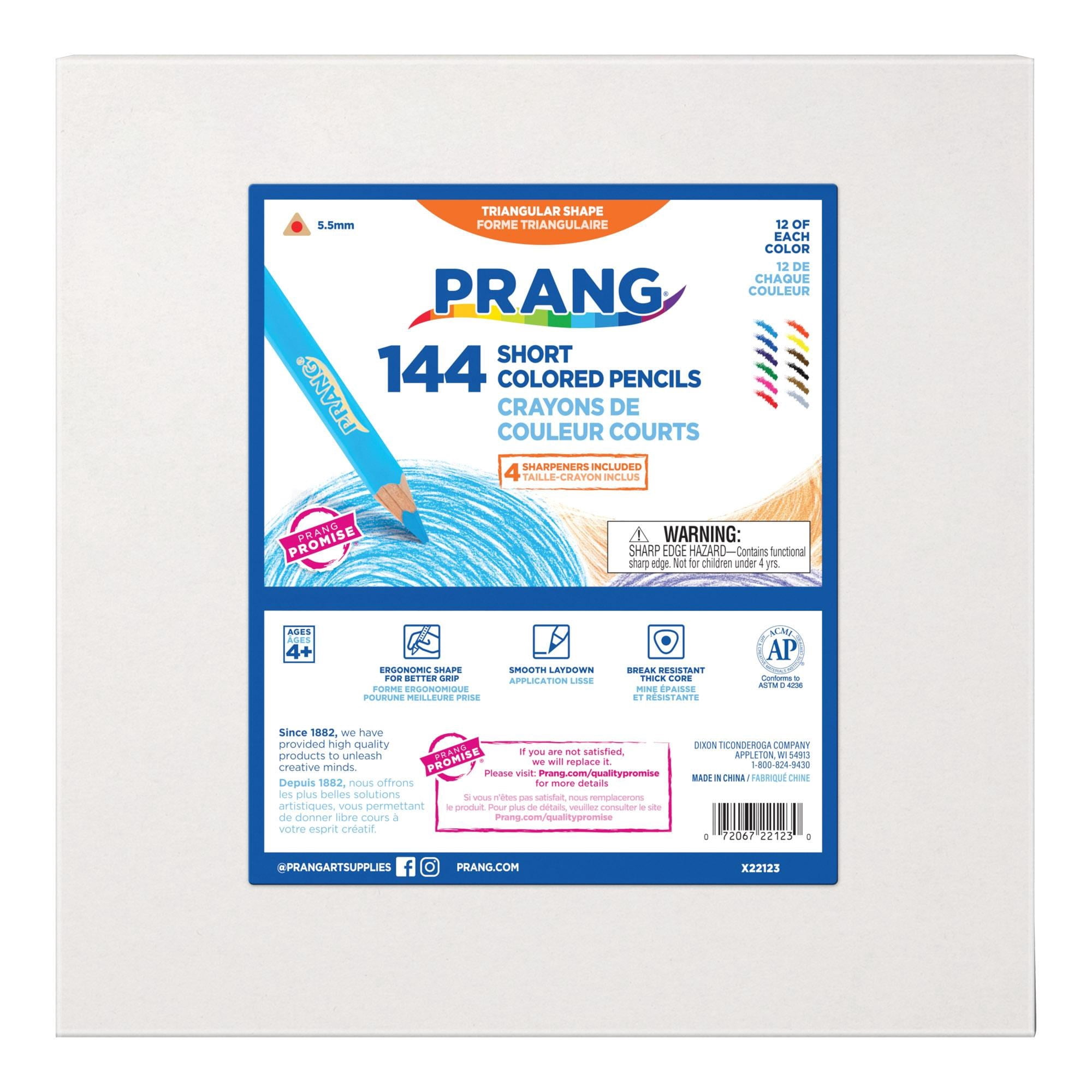 Dixon Prang® Short Colored Pencils - 144 Count