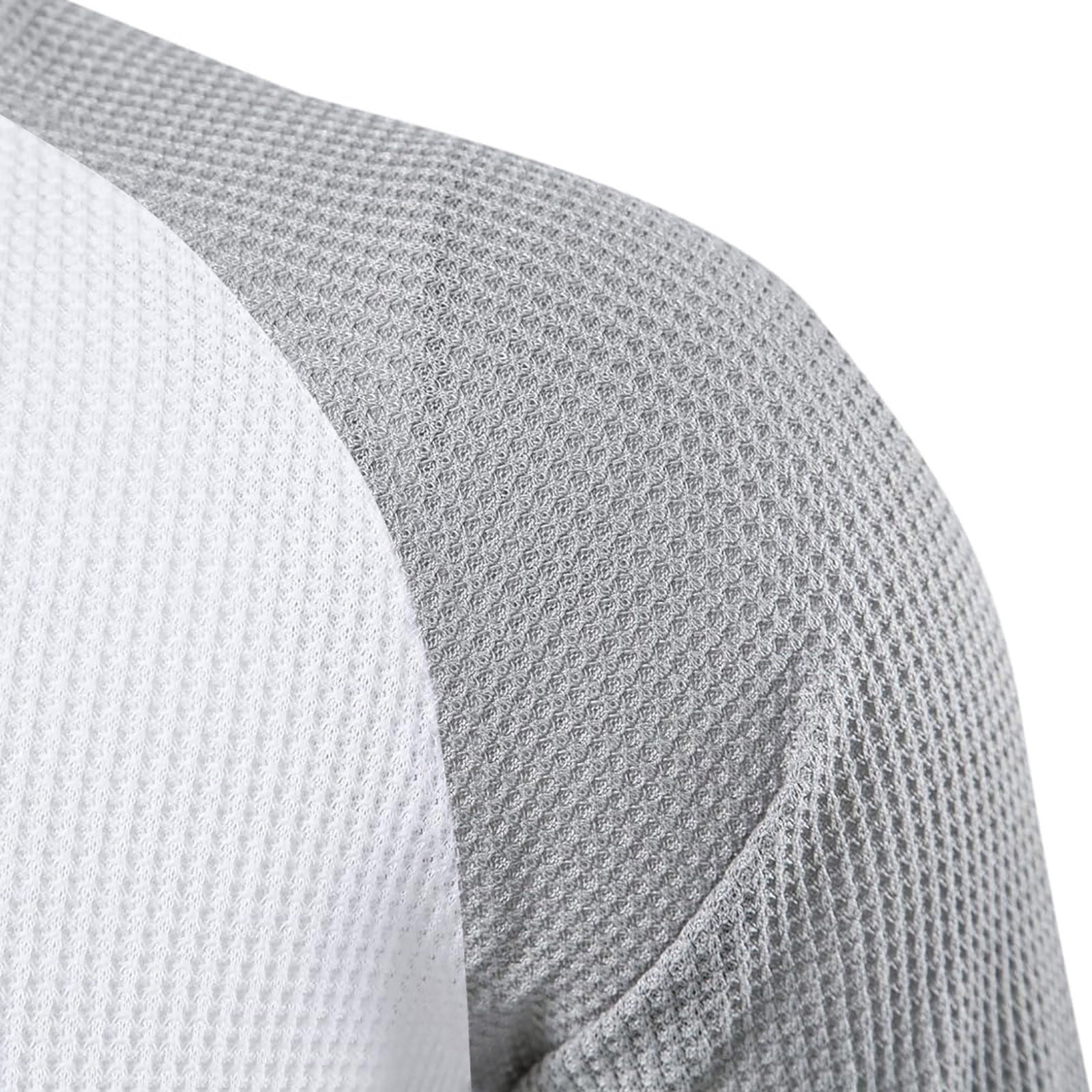 Men's Fashion Raglan Short Sleeve Tee Shirt Casual Slim Fit Workout Baseball T Shirts Gym Golf Waffle Tops