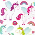 thumbnail image 4 of Sticko Solid Classic Multicolor Unicorns Everyday Plastic Stickers, 20 Stickers, 4 of 4