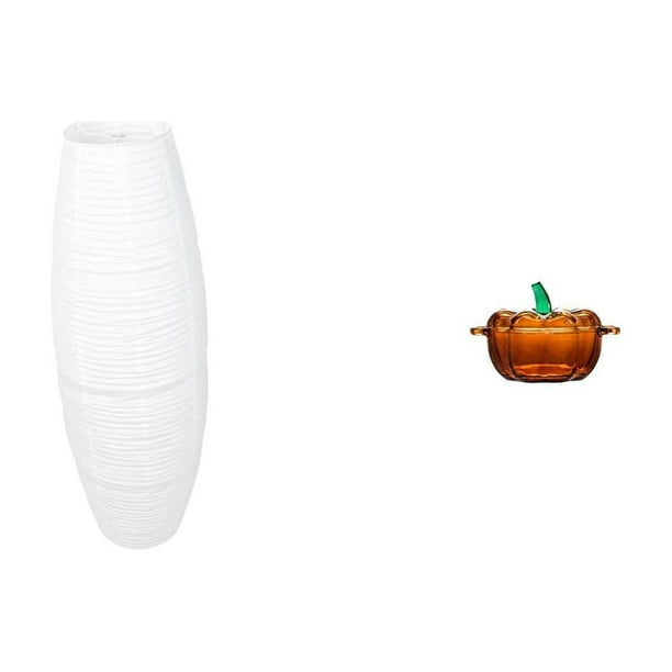 Cubierta de lámpara de pie,Lámpara de pie decorativa con pantalla de papel de arroz,Lámpara de pie clásica con pantalla y accesorios de iluminación,Plato de dulces,Dulcero de cristal con