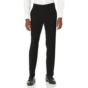 Kenneth Cole REACTION mens 4-way Stretch Slim Fit Dress Pants Black 32W x 32L US