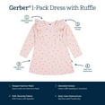 thumbnail image 4 of Gerber Baby and Toddler Ruffle Dress, 4 of 5