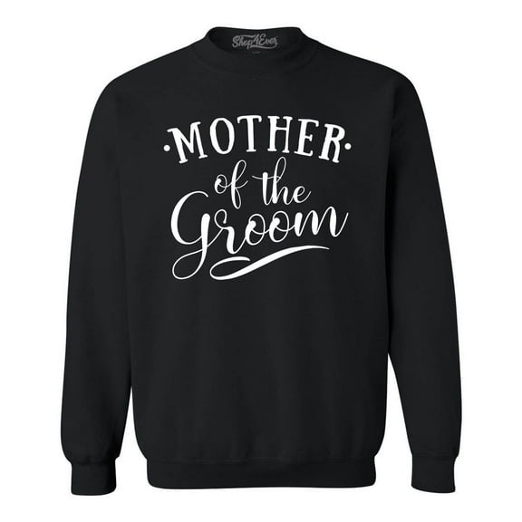 Shop4Ever Men's Mother of the Groom Wedding Crewneck Sweatshirt XXXX-Large Black