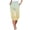 Yellow, variant on Women Casual Gradient Print High Waist Capris - Cotton & Polyester, Drawstring Joggers, S-XXL, Suitable for Office/Party/Vacation