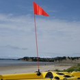Orange Safety Flag For Kayaks, Canoes And Atvs For Daytime Visibility