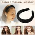 thumbnail image 7 of Unique Bargains Fluffy Fuzzy Headband Solid Color Hair Band Plush Headband Soft Fuzzy Hair Hoop Fashion Accessory Black, 7 of 7