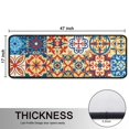 thumbnail image 5 of Kitchen Rugs Sets Of 2,Multicolor Ethnic Geometric Patchwork Pattern Anti Fatigue Kitchen Mat Rugs Non Slip Washable,Decorative Kitchen Floor Mats for Kitchen,Sink,Laundry,17"x47"+17"x47", 5 of 5