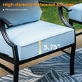 thumbnail image 4 of Sophia&William 7 Seat Patio Conversation Set Outdoor Sofa Furniture Set with Ottomans, Blue, 4 of 6