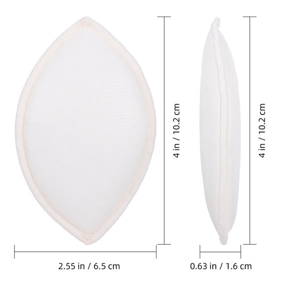 RENACLIPY 5 Pairs Cotton Bra Sponge Pads for Bras, Non-Round Liner, Bust Support, Comfortable Underwear Accessories