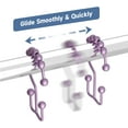 thumbnail image 3 of LAICAIW Shower Curtain Hooks Rings, Purplish-Gray, 3 of 7