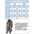thumbnail image 4 of Plaid Shirts for Women Button Down Shacket Jackets Lapel Long Sleeve Coats Long Tartan Trench Coats with Pockets, 4 of 4