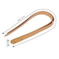 thumbnail image 4 of 2Pcs Split Leather Hand Strap with Rivet Set for DIY Handbag Parts, 4 of 8