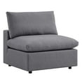 thumbnail image 3 of Modway Commix Sunbrella® Outdoor Patio Armless Chair in Gray, 3 of 9