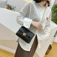 thumbnail image 4 of LHSHID Fashion Shoulder Crossbody Bag For Women Pu Leather Diamond Pattern Bag Female Designer Casual Solid Color Messenger Bag Purse, 4 of 6