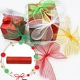 thumbnail image 2 of Christmas Mesh Ribbon,Tulle Fabric Roll , Mesh Christmas Ribbon,Poly Mesh Ribbon Xmas Tree Foil Stripe Deco Mesh Rolls For Xmas Tree, Wreath ,Garland, Bow Making,Crafts Gift Wrapping,Party Decor,B, 2 of 7