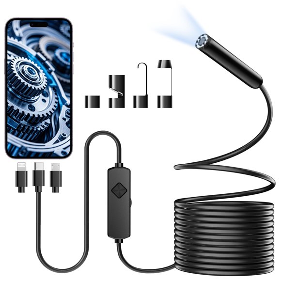 Cámara endoscópica EASTBEAR HD 1920P con cable de 5 m e impermeable