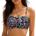 thumbnail image 7 of EliteGoogv Bandeau Bikini Top For Women Removable Straps Tube Swimsuit Top Summer Beach Pool Swimwear Navy, 7 of 7