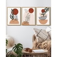thumbnail image 6 of SHENIFY Boho Wall Art Wood Framed Decor Mid Century Modern Abstract Canvas Prints Posters for Bedroom Living Room - 12x16in3pcs Neutral, 6 of 6